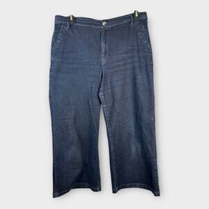 Gap Womens size 33 Wide Leg Trousers Super High Rise Denim Jeans Pants